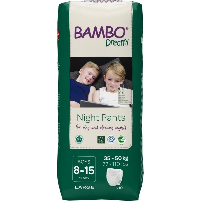 Bambo Dreamy - Chlapčenské plienky 8 - 15 rokov - 10 ks