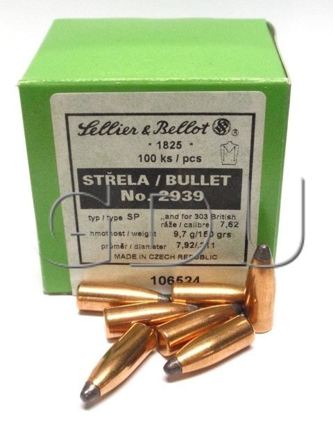 Strela 7,62mm S&B .311- 9,7g/150gr- SP /2939