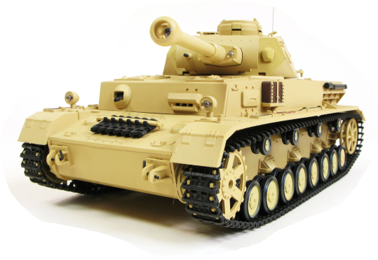 RC TANK Nemecký Panzer IV (F Type), 1:16, dymové a zvukové efekty, strieľa guľičky