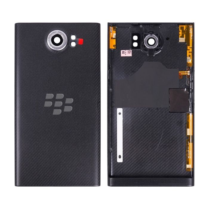 Blackberry Priv - Akkudeckel + Rückfahrkameraglas (Black)