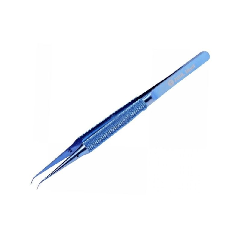 2UUL BlueT Curved Head - Pinzette aus Titanlegierung für präzisen Drahtsprung (0.1mm)