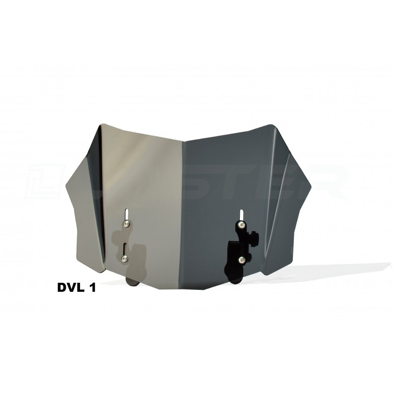 LOSTER DVL1 deflettore universale in plexiglass per moto, CHIARO (trasparente)