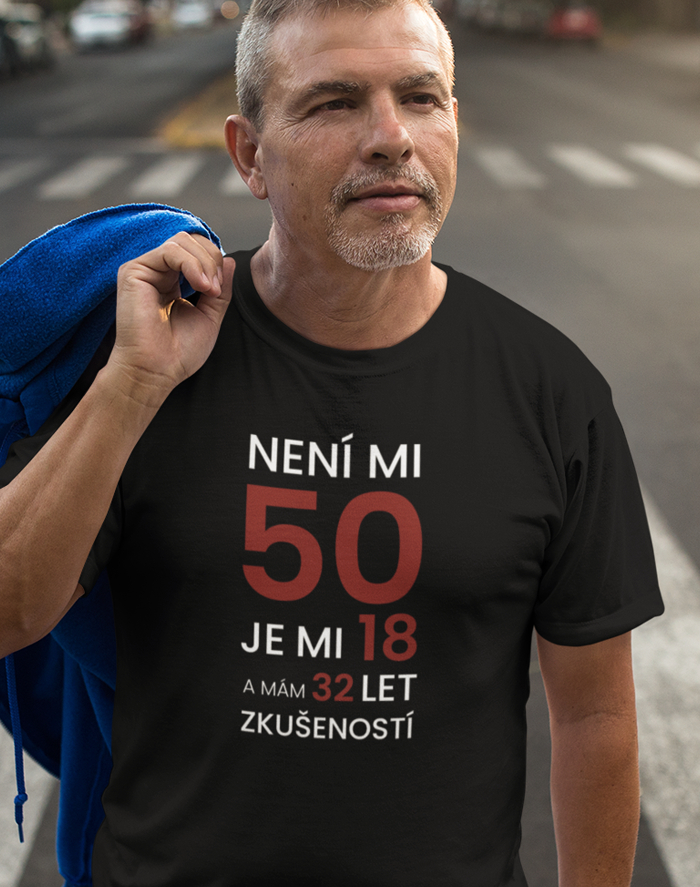 Pánské tričko k 50. narozeninám
