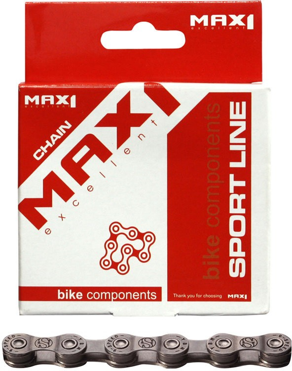 Řetěz MAX1 E-bike 11 speed, 126L, stříbrný, se spojkou