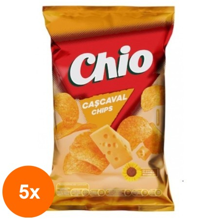Pack of 5 x Cheese Chips by Chio, 60 g...