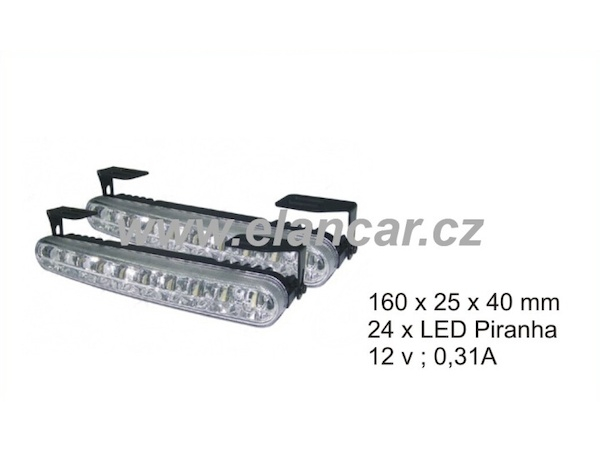 LED světla pro denní svícení - 16 DIOD / DRL 16 DM DRL 16