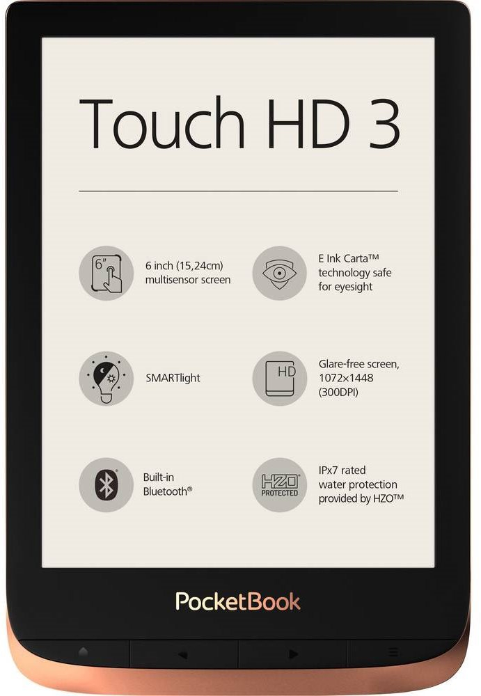 Ebook olvasó PocketBook 632 Touch HD 3 Spicy Copper