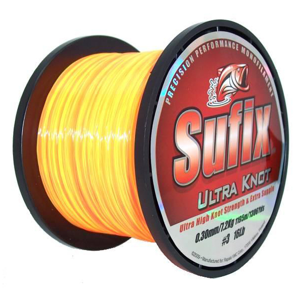 Sufix Vlasec Sufix Ultra Knot Oranžová/Žltá 0,35mm 9,4kg