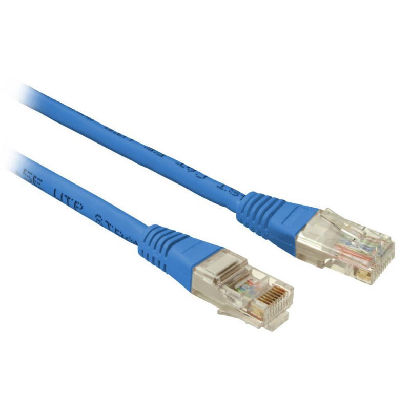 SOLARIX patch kabel CAT5E UTP PVC 0,5m modrý non-snag proof C5E-155BU-0,5MB