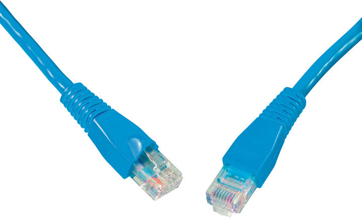 SOLARIX patch kabel CAT5E UTP PVC 2m modrý snag-proof C5E-114BU-2MB
