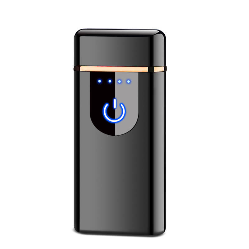 Fren Plazmový Zapaľovač Dotykový Čierny | USB Nabíjateľný | Elektrický | Luxusný | Kovový | Proti Vetru