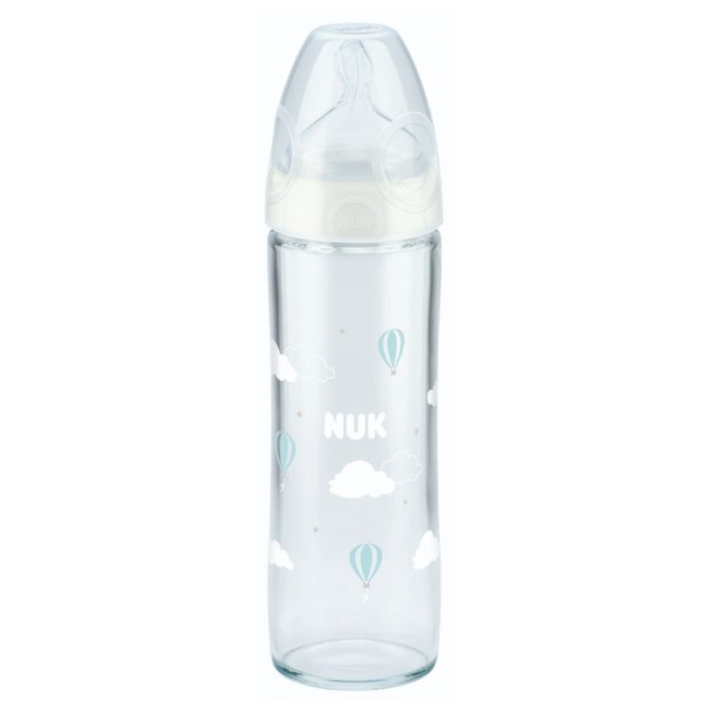 Sklenená dojčenská fľaša NUK New Classic 240 ml white Farba: Biela