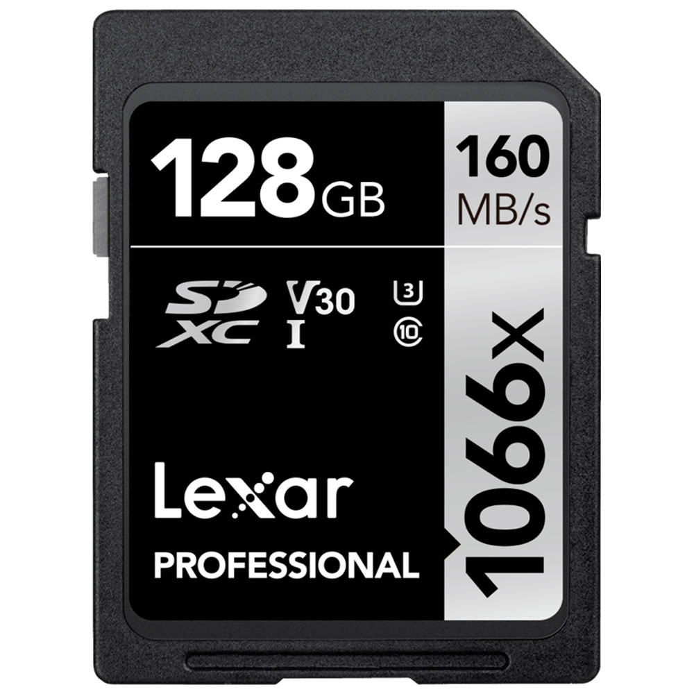 Lexar Pro 1066x Sdxc 128 GB U3 (v30) UHS-I R160/w120 - memory card