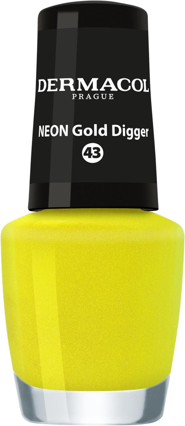 Körömlakk DERMACOL Neon Gold Digger Körömlakk No. 43 5 ml
