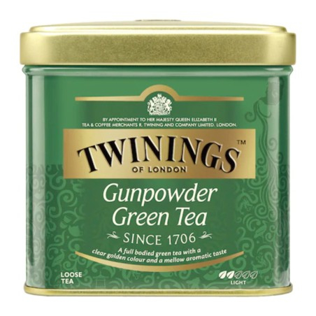 Ceai Twinings Verde Gunpowder in Cutie Metalica, 100 g...