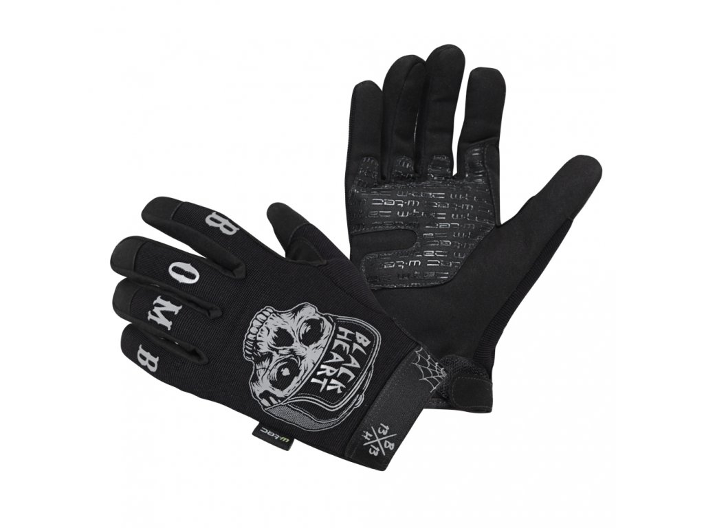Black Heart Moto rukavice W-TEC Black Heart Garage Built - čierne, Veľkosť XL