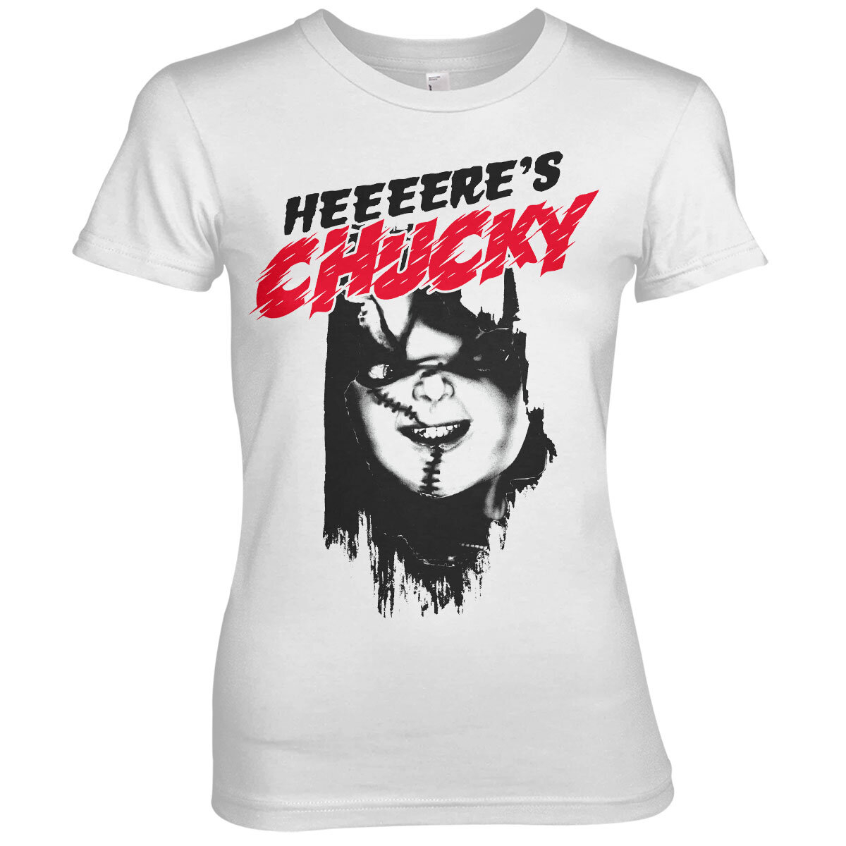 Dame T-shirt Chucky Heeere's Chucky