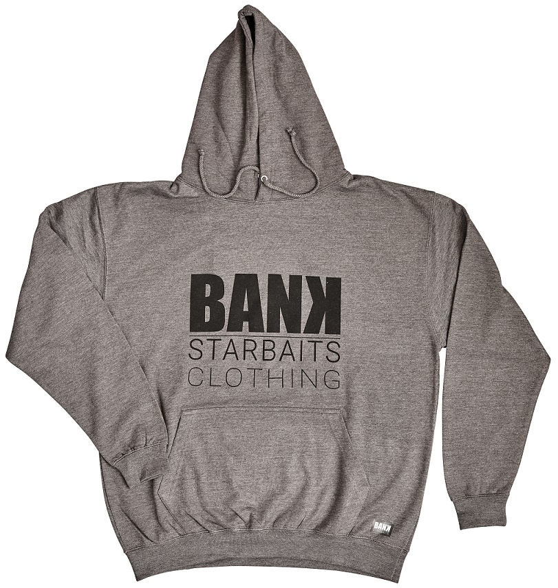 Starbaits Bank Square Hoodie Grey - Pulóver szürke XL
