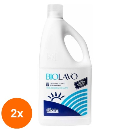 Set 2 x Detergent Lichid pentru Masina de Spalat Rufe Biolavo Argital, 2 l...