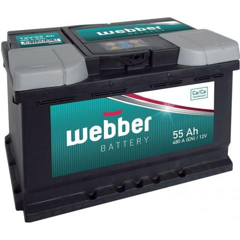 Car battery WEBBER 12V 55Ah 480A WA0551