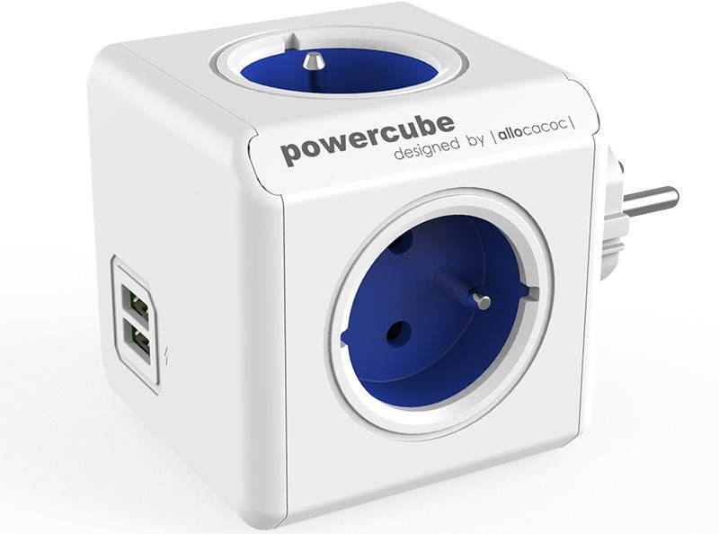 Elosztó PowerCube Original USB kék
