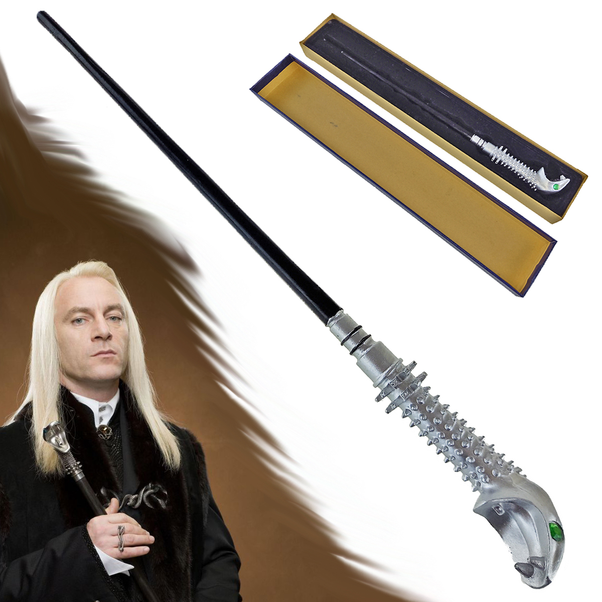 Magical wand "LUCIUS MALFOY" Harry Potter