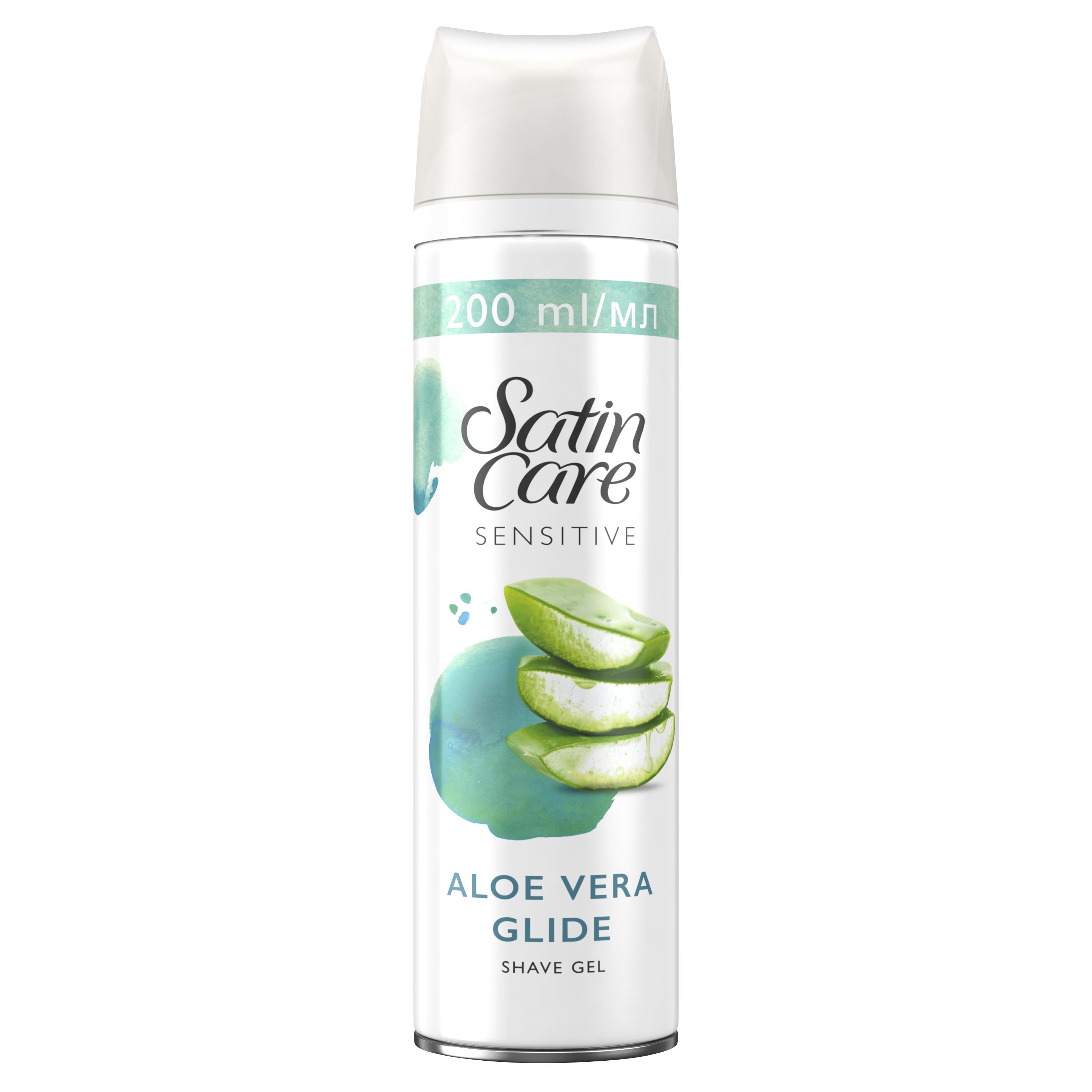 Gillette Satin Care With Aloe Vera Sensitive Skin gél na holenie pre ženy 200 ml