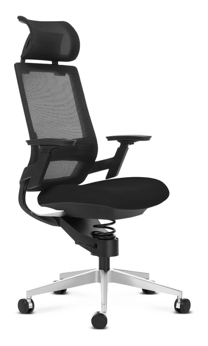 Zdravotný kancelársky stolička Adaptic COMFORT Čierna