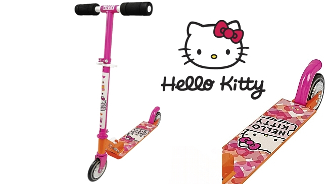 Hello Kitty dětská koloběžka - skládací