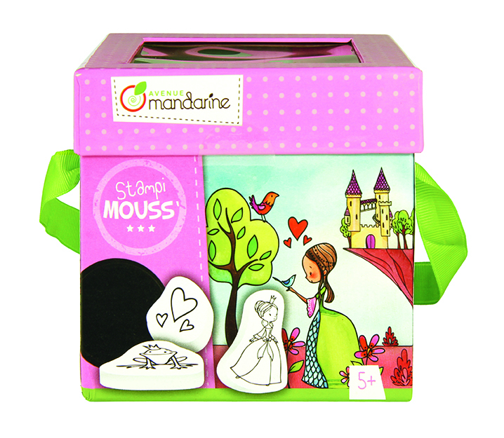 Children's stamps with coloring of the Princess, Avenue Mandarine