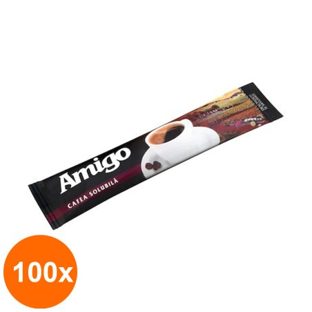 Set 100 x Cafea Solubila Amigo, 1.8 g...