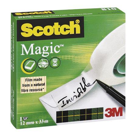 Lepiaca páska Scotch Magic neviditeľná popisovateľná 19 mm x 33 m v krabičke
