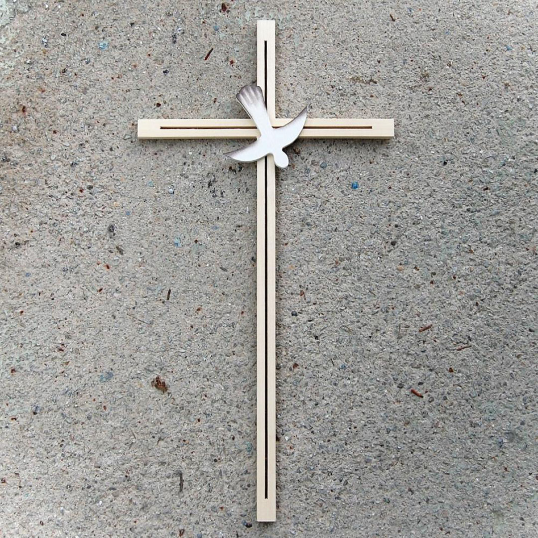 Confirmation Wall Cross with Dove