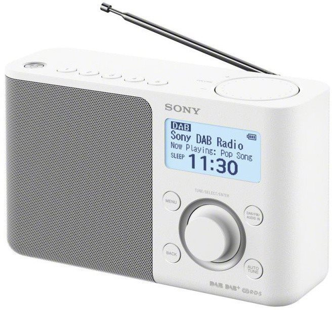 Rádió Sony XDR-S61D fehér hordozható rádió