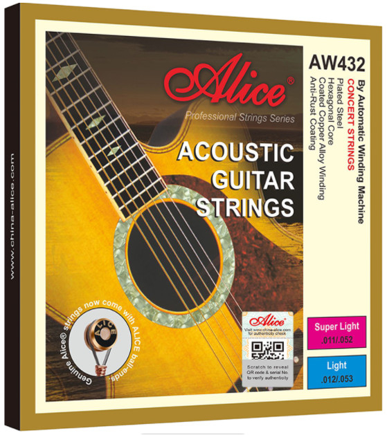 Alice AW432P-L Cordas de guitarra acústica, leve