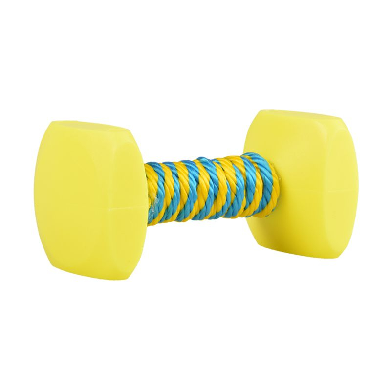 DUVO+ úszó súlyzó kötéllel, kék-sárga 10 x 5 cm