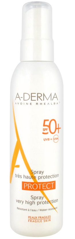 A-DERMA Sprej na opalování SPF 50+ (Protect Sun Spray) 200 ml