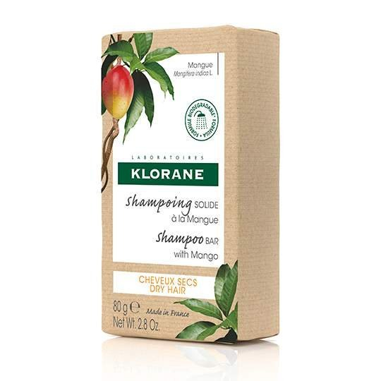 Klorane Tuhý šampon s mangem (Mango Shampoo Bar with Mango) 80 g
