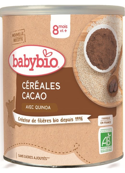 Babybio Kaša nemliečna Bio ryžovoquinoová s kakaom 220 g