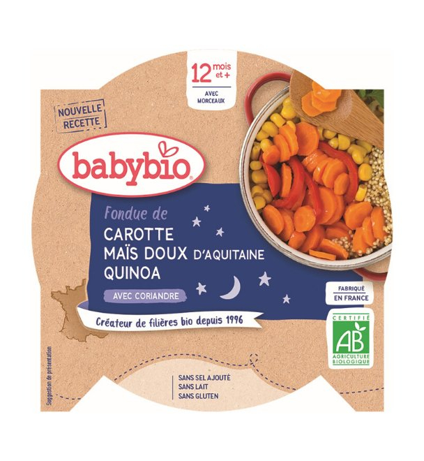 Babybio Good Night menu mrkva a sladká kukurica s quinoa 230 g
