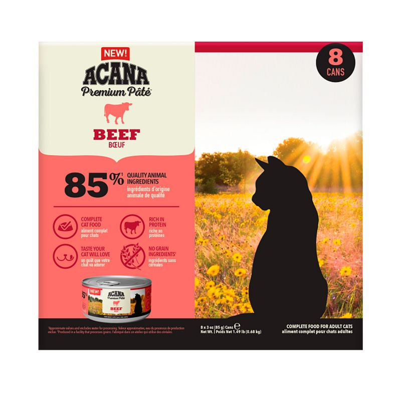 ACANA Cat Premium Pâté Adult Beef 8 x 85 g