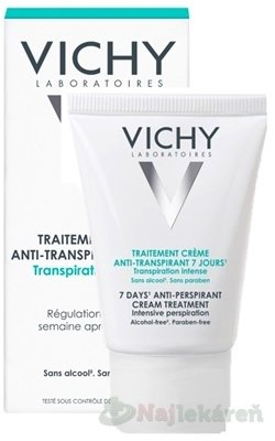 Vichy Deodorant Cream fără alcool (7 Days Anti-Perspirant Cream Treatment) 30 ml