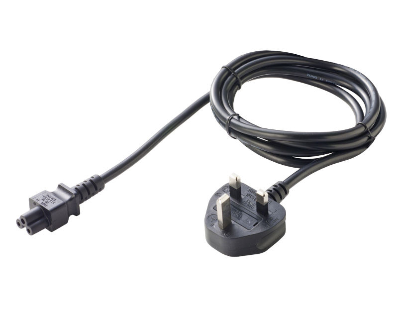 Napájecí kabel uk - 3x0,75mm2 - 1,8m pojistka 3a/250v mickey mouse