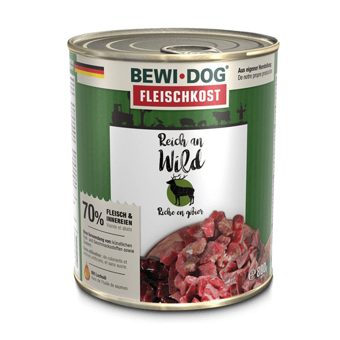 New BEWI DOG konzerv – Wild, 800g