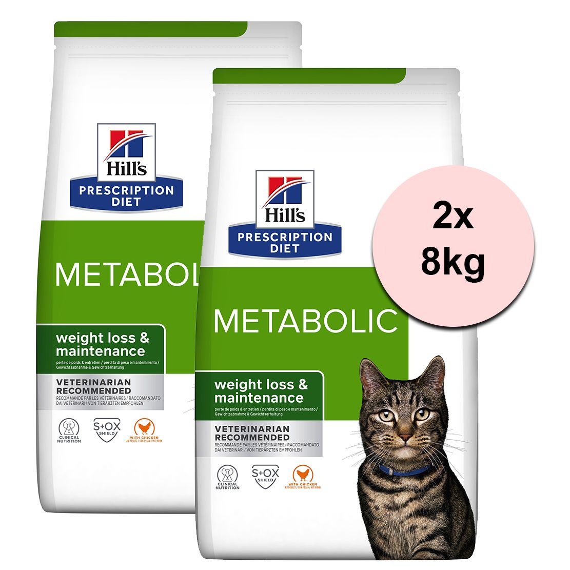 Hill's Prescription Diet Feline Metabolic weight loss & maintenance 2 x 8 kg