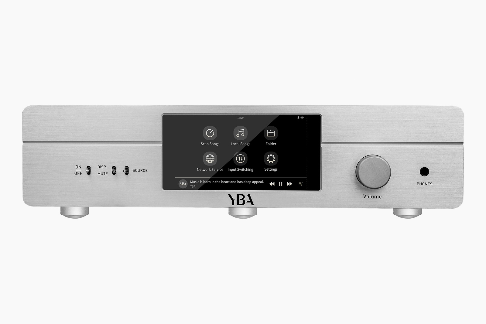 YBA R100 Integrated Streaming Center Silver Heritage Series