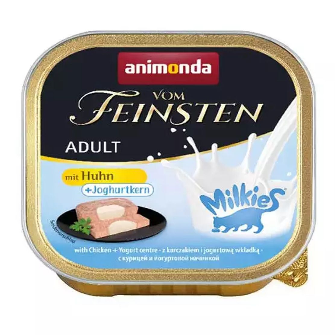 Animonda Vom Feinsten Adult Cat Milkies - csirkés pástétom krémes töltelékkel 100 g