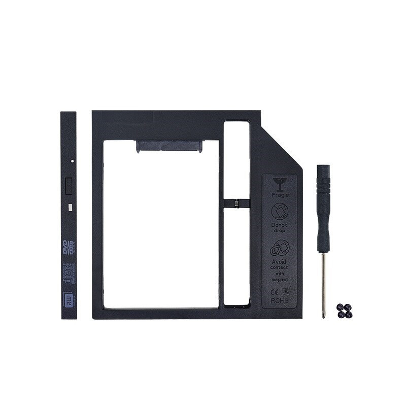 2,5" HDD / SSD montageframe voor 12mm DVD-drive bay