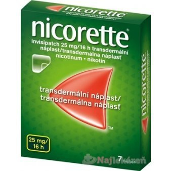 Nicorette invisipatch 25 mg/16 h transdermálna náplasť 7 ks
