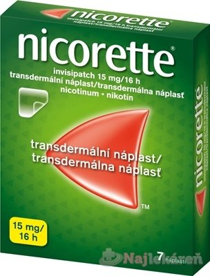 Nicorette Invisipatch 15 mg-16h drm.emp.tdr. 7 x 15 mg